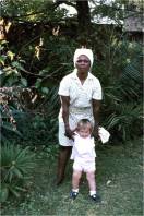 Rosemary, our African Nannie with Elizabeth